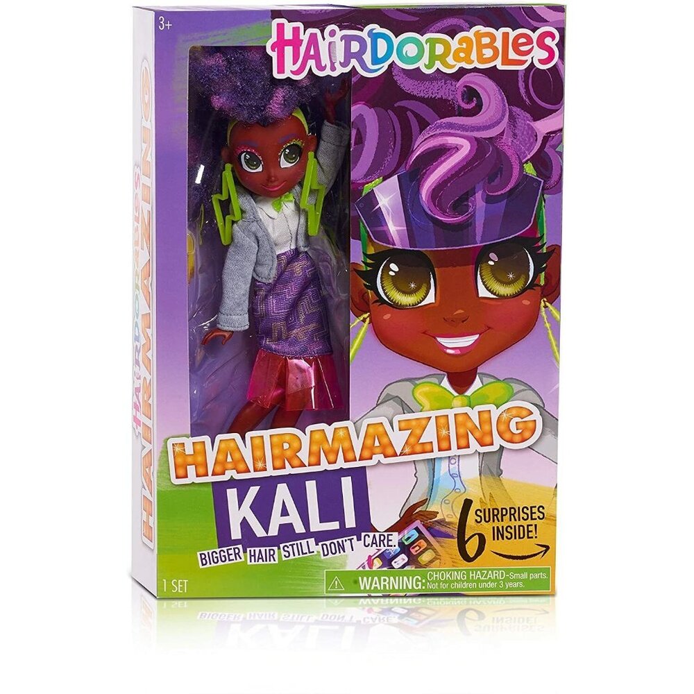 New Hairdorables Hairmazing Kali Doll Bigger Hair Still Don't Care Surprises Toy